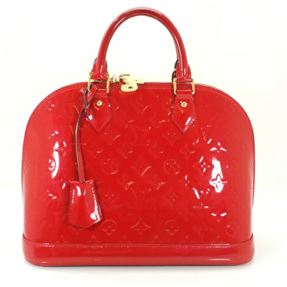 LOUIS VUITTON Alma Vernis handbag Cerise Red